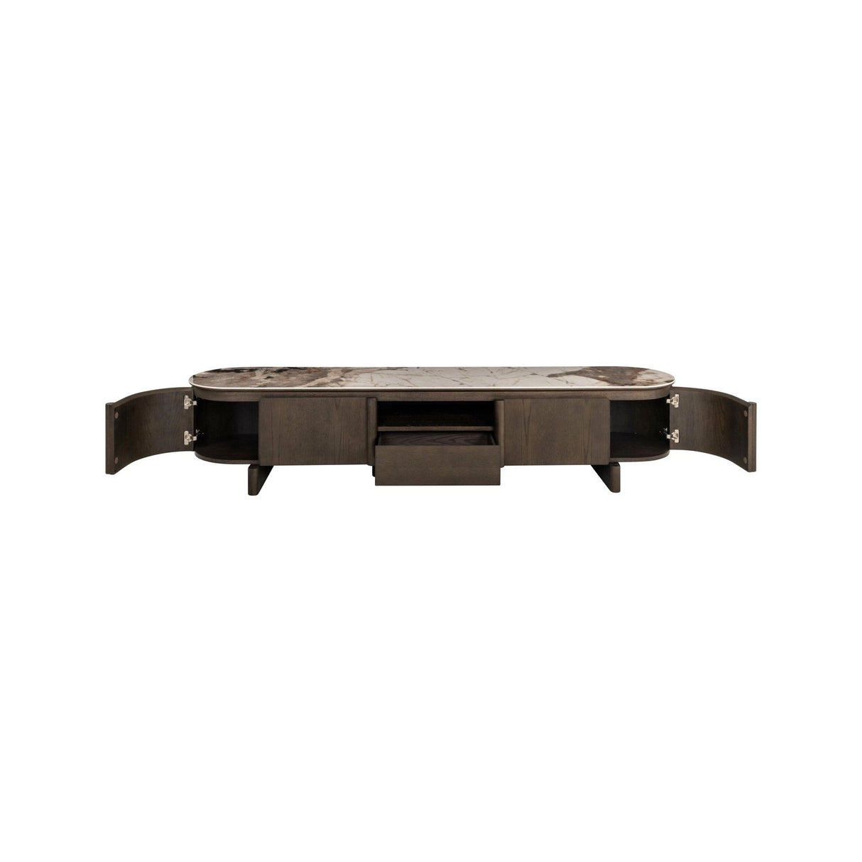 TV-Schrank Langford in braun mit Keramikplatte, 220x45 cm von Richmond Interiors – Produktbild 7