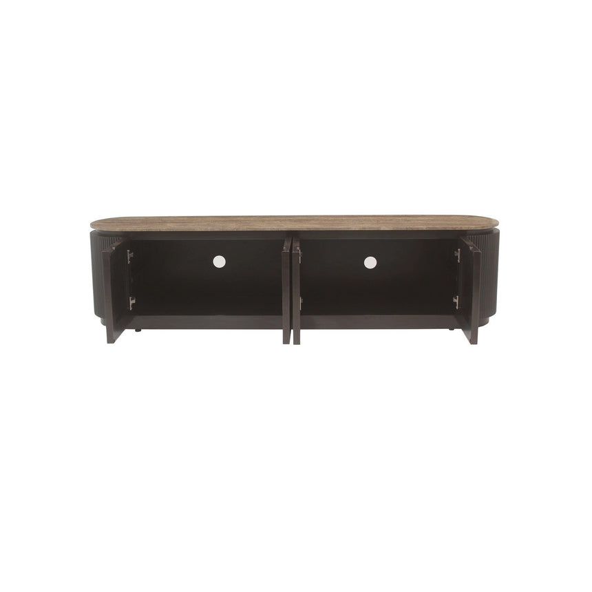 TV-Schrank Russo 4-Türer in braun, 200x40x50 cm von Richmond Interiors – Produktbild 6