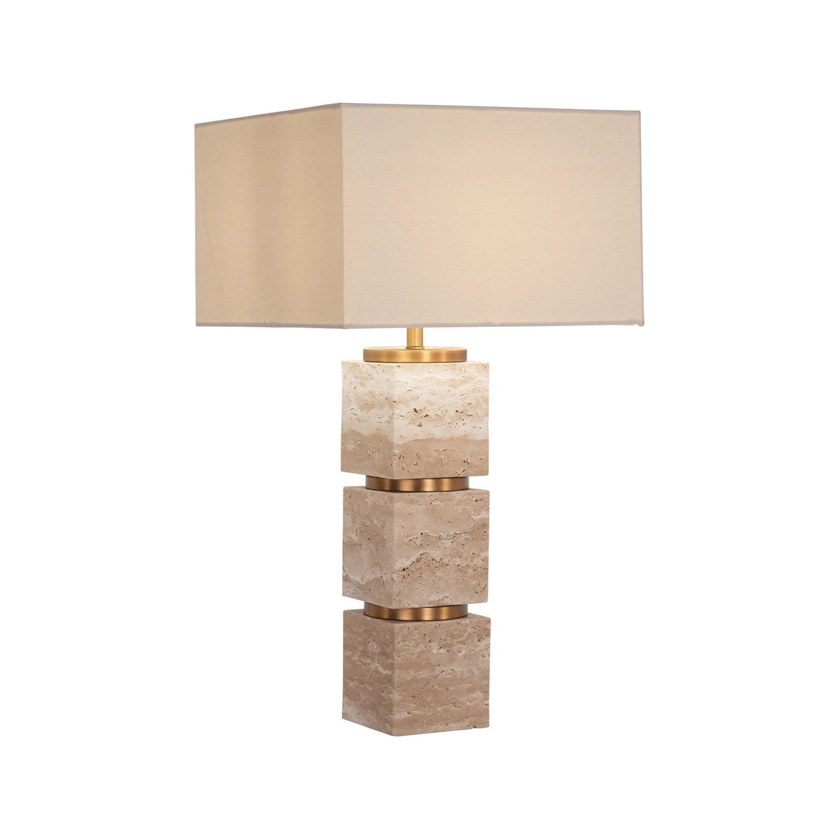 Tischlampe Jaella in beige aus Eisen, 38x38x71 cm von Richmond Interiors – Produktbild 4