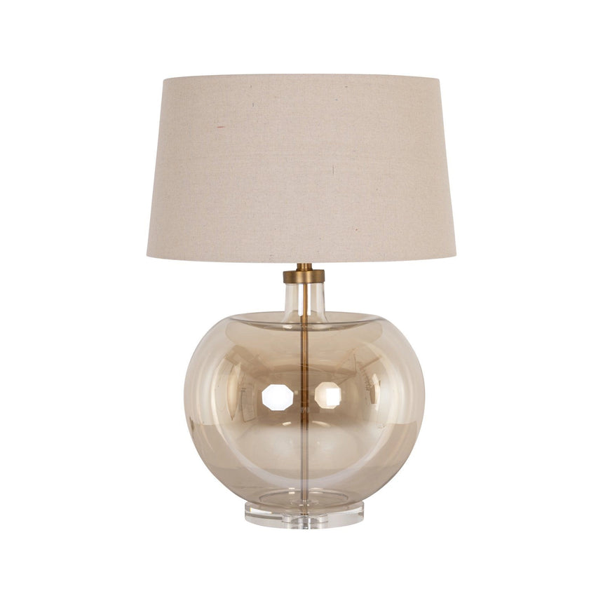 Tischlampe Jazzy in beige aus Eisen und Glas, 51x51x73 cm von Richmond Interiors – Produktbild 1