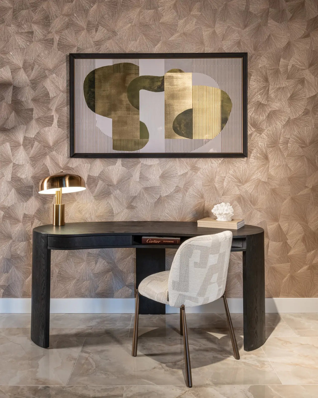 Tischlampe Linzy in brushed gold aus Eisen, 34x34x40 cm von Richmond Interiors – Produktbild 4