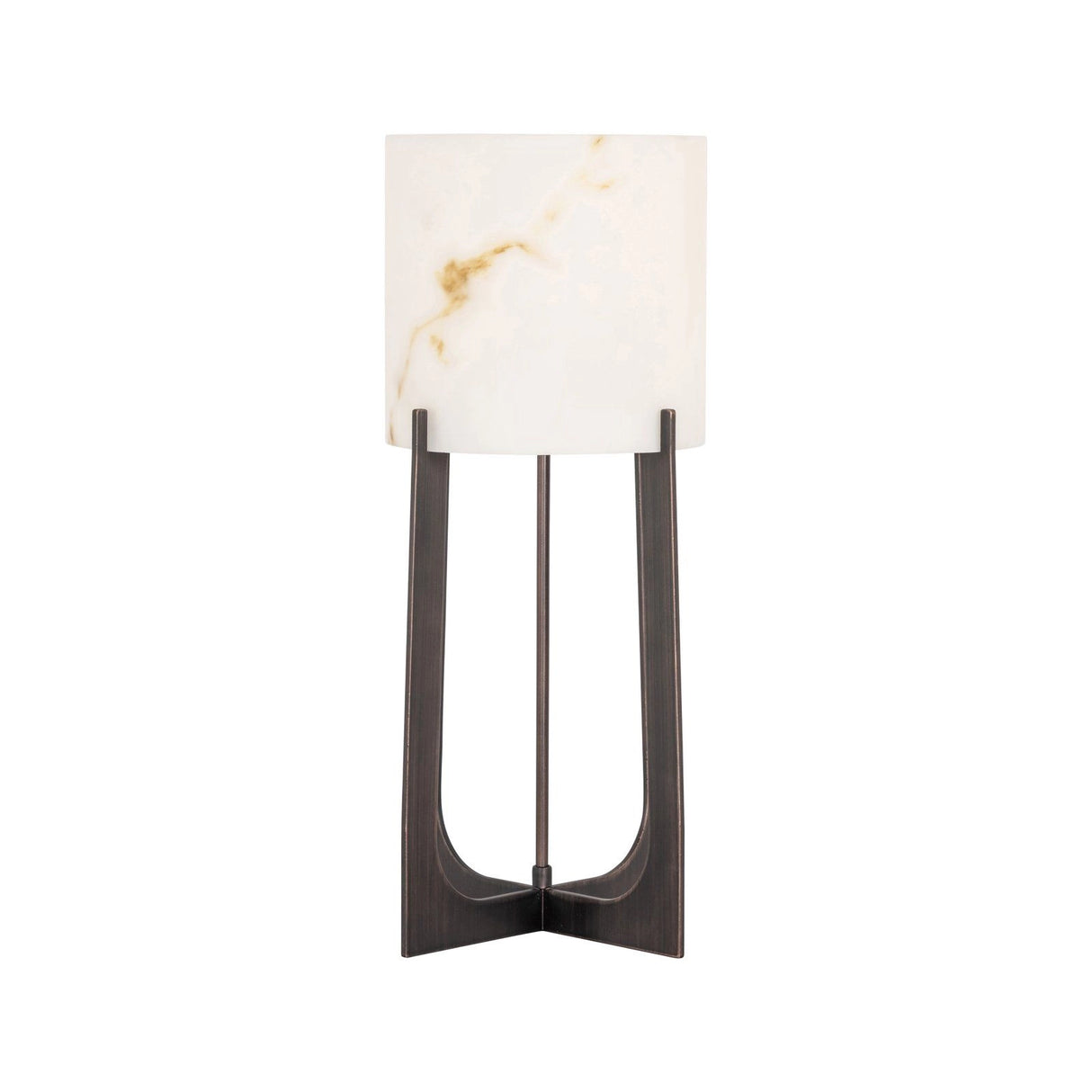 Tischlampe Loura in kupfer aus Eisen und Kunstmarmor, 27,5x27,5x57 cm von Richmond Interiors – Produktbild 3