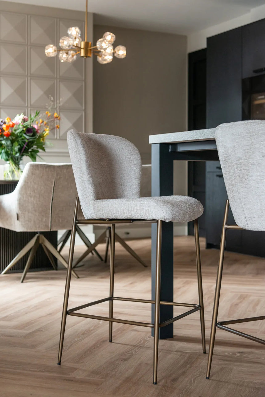 Tresenhocker Darby in cream fusion, 48x55x96 cm von Richmond Interiors – Bild 2