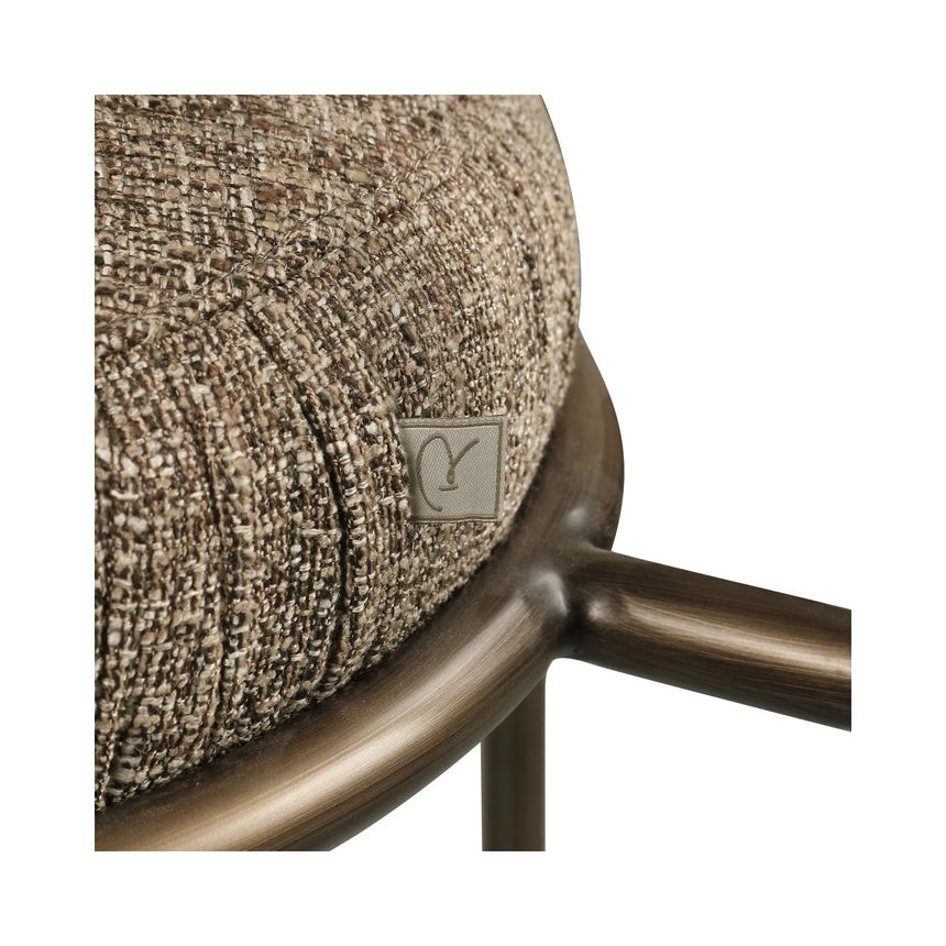 Tresenhocker Encanto in brown tweed, 50x59x94 cm von Richmond Interiors – Bild 7