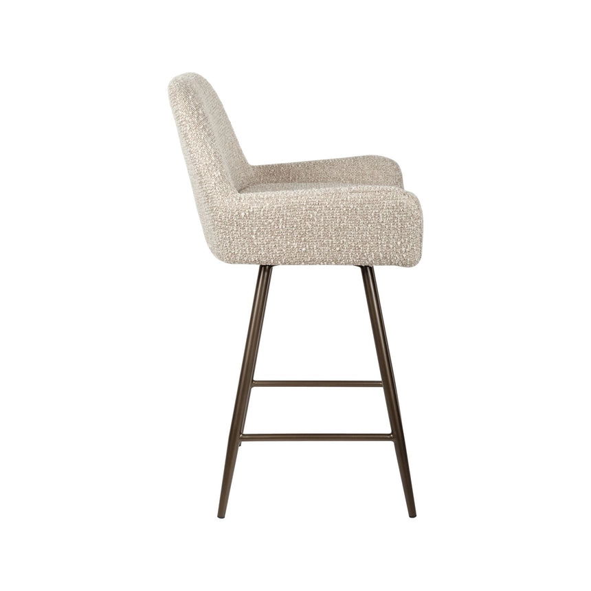 Tresenhocker Linsey im 2er-Set in natural chunky, 54x53x91 cm von Richmond Interiors – Bild 4