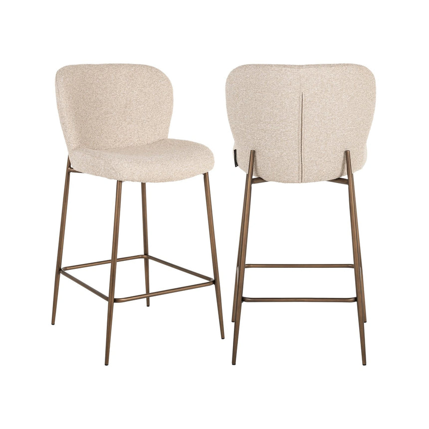 Tresenhocker Odarby in biscotti, 49x55x96 cm von Richmond Interiors – Bild 1
