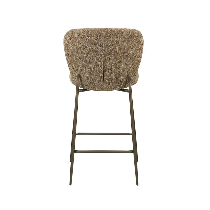 Tresenhocker Odarby mit flammhemmendem Bezug in brown tweed, 49x55x96 cm von Richmond Interiors – Bild 7