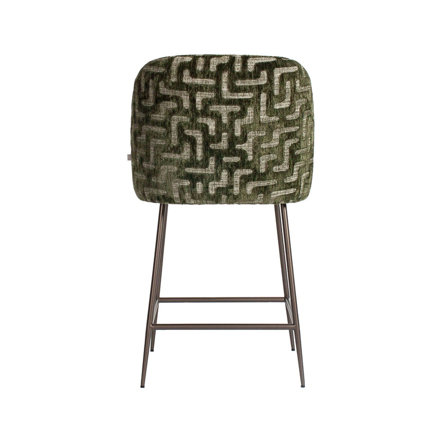 Tresenhocker Pullitzer in moss labyrinth, 54x62x101 cm von Richmond Interiors – Bild 6