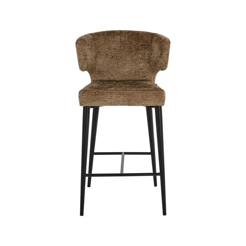 Tresenhocker Taylor in brandy fusion, flammhemmend, 52x54x93 cm von Richmond Interiors – Bild 5