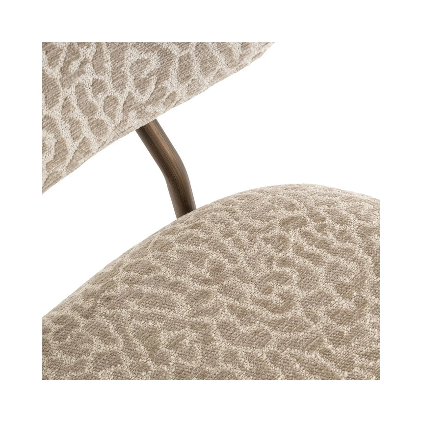 Tresenhocker Xenia in beige leopard als 2er-Set (flammhemmend), 45x53x96 cm von Richmond Interiors – Bild 7