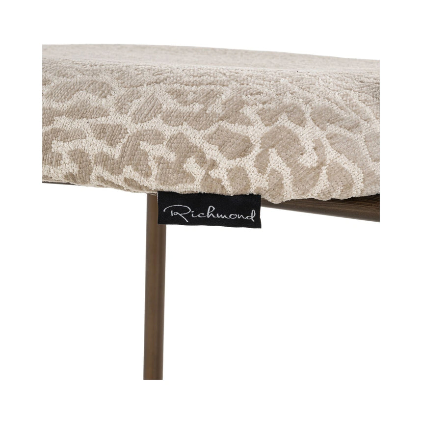 Tresenhocker Xenia in beige leopard als 2er-Set (flammhemmend), 45x53x96 cm von Richmond Interiors – Bild 8