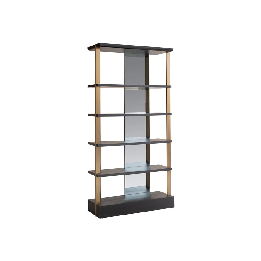 Vitrine Alexander Jones (Rigley) in anthrazit, 112x44x218 cm von Richmond Interiors – Bild 1
