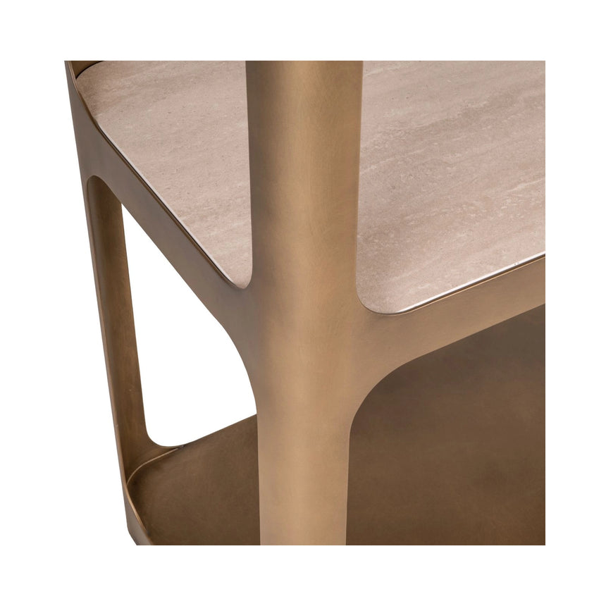 Vitrine Claridge in antikgold, 100x40x210 cm von Richmond Interiors – Bild 8