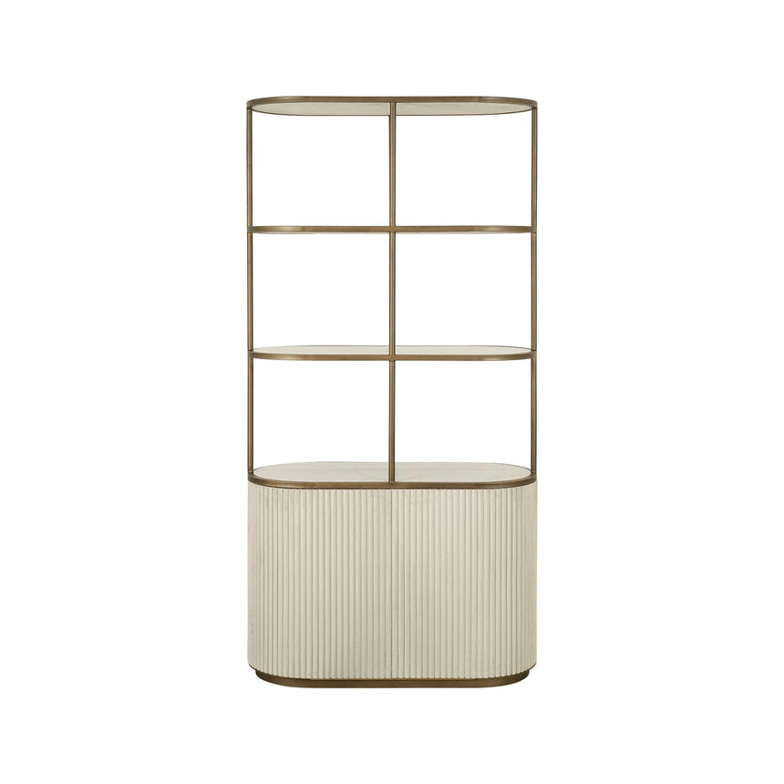 Vitrine Tivoli in weiß, 100x45x197 cm von Richmond Interiors – Bild 4