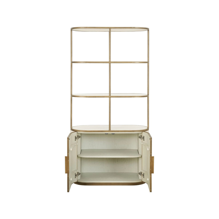 Vitrine Tivoli in weiß, 100x45x197 cm von Richmond Interiors – Bild 6