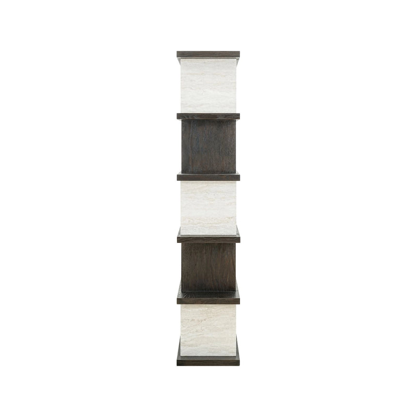 Vitrine Waldorf mit Eichenfurnier in braun, 120x40x200 cm von Richmond Interiors – Bild 4