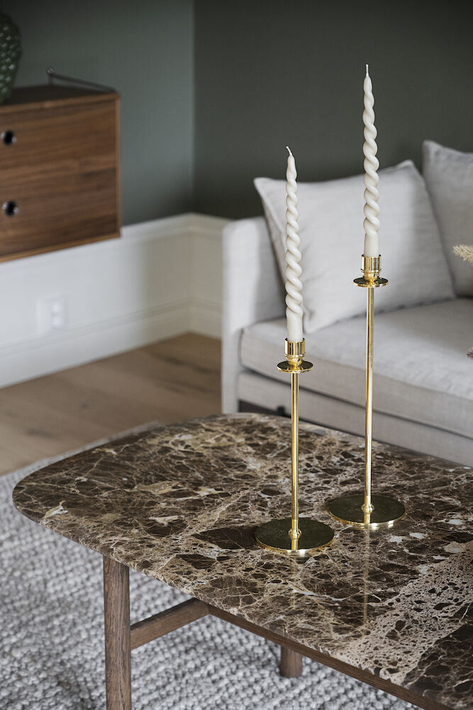 HAMMOND Couchtisch Marmor Braun 135x62x45cm - ZEN ZONE Furniture