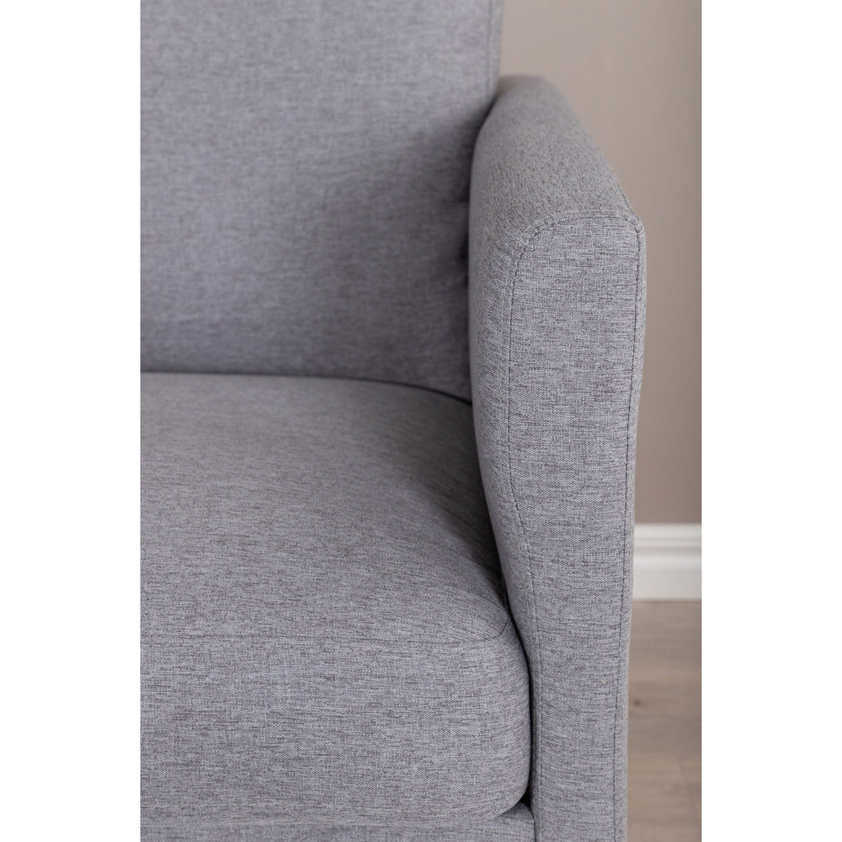 Zoom 2-Sitzer Sofa - Schwarz / Stahlgrau Stoff - ZEN ZONE Furniture