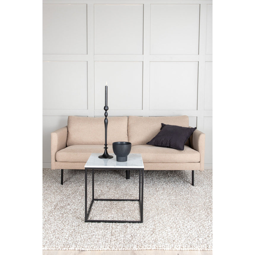 Zoom 2-Sitzer Sofa - Schwarz / Brauner Stoff - ZEN ZONE Furniture