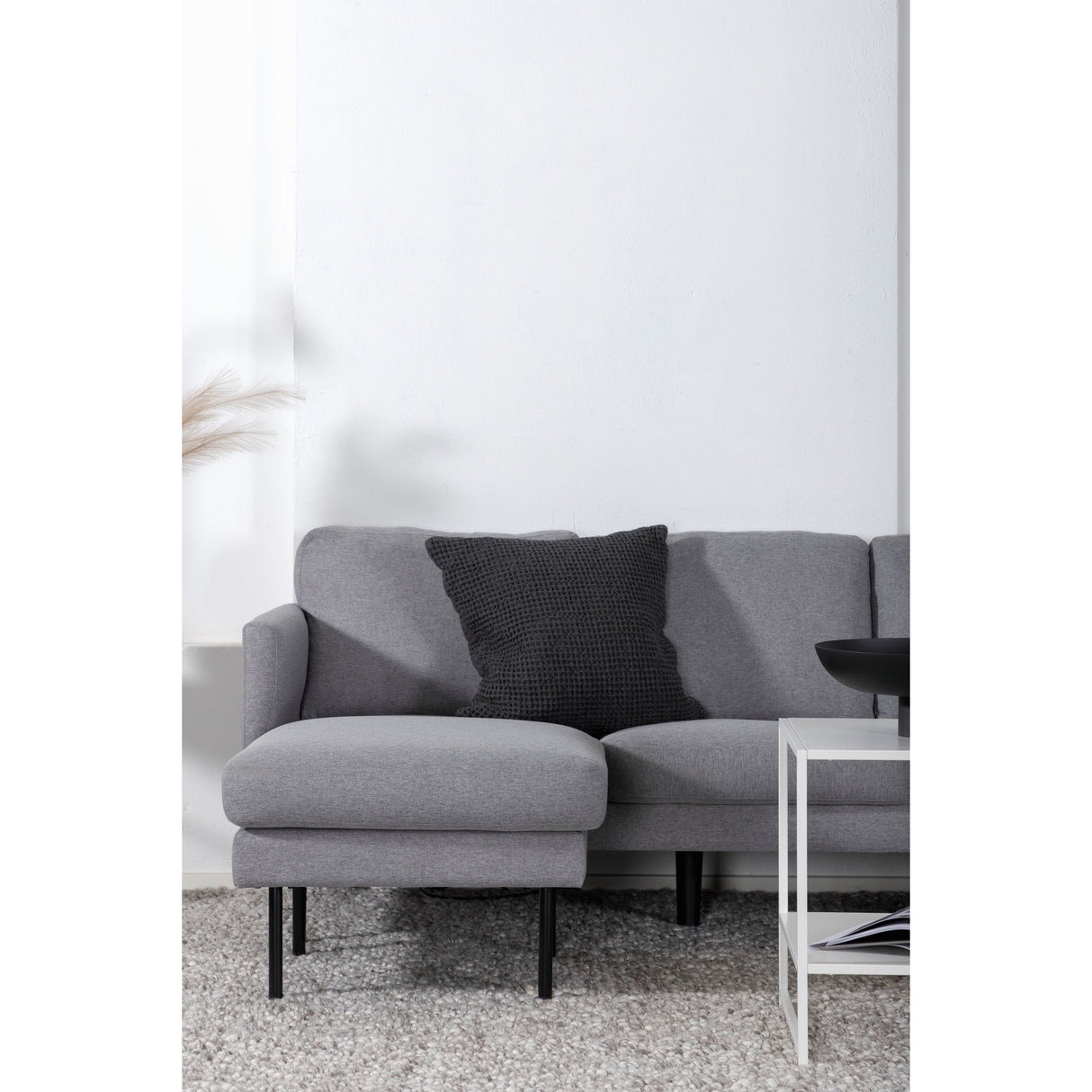 Zoom U-Sofa - Schwarz / Stahlgrauer Stoff - ZEN ZONE Furniture