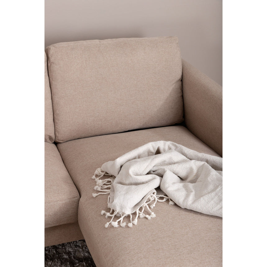 Zoom U-Sofa - Schwarz / Brauner Stoff - ZEN ZONE Furniture
