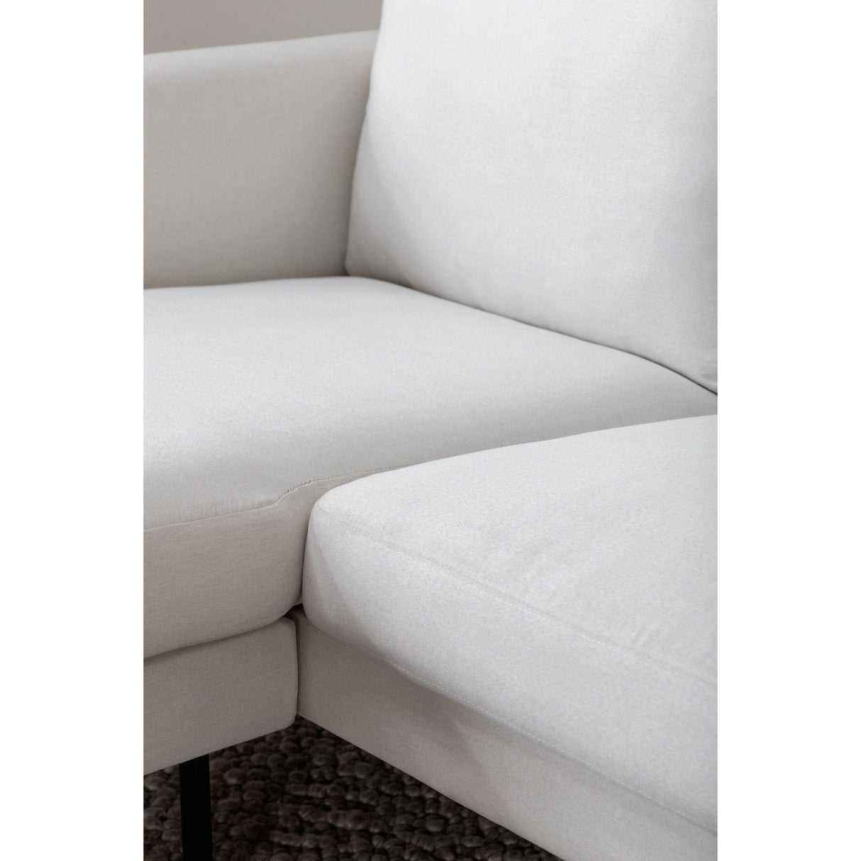 Zoom U-Sofa - Schwarz / Hellbeige Stoff - ZEN ZONE Furniture