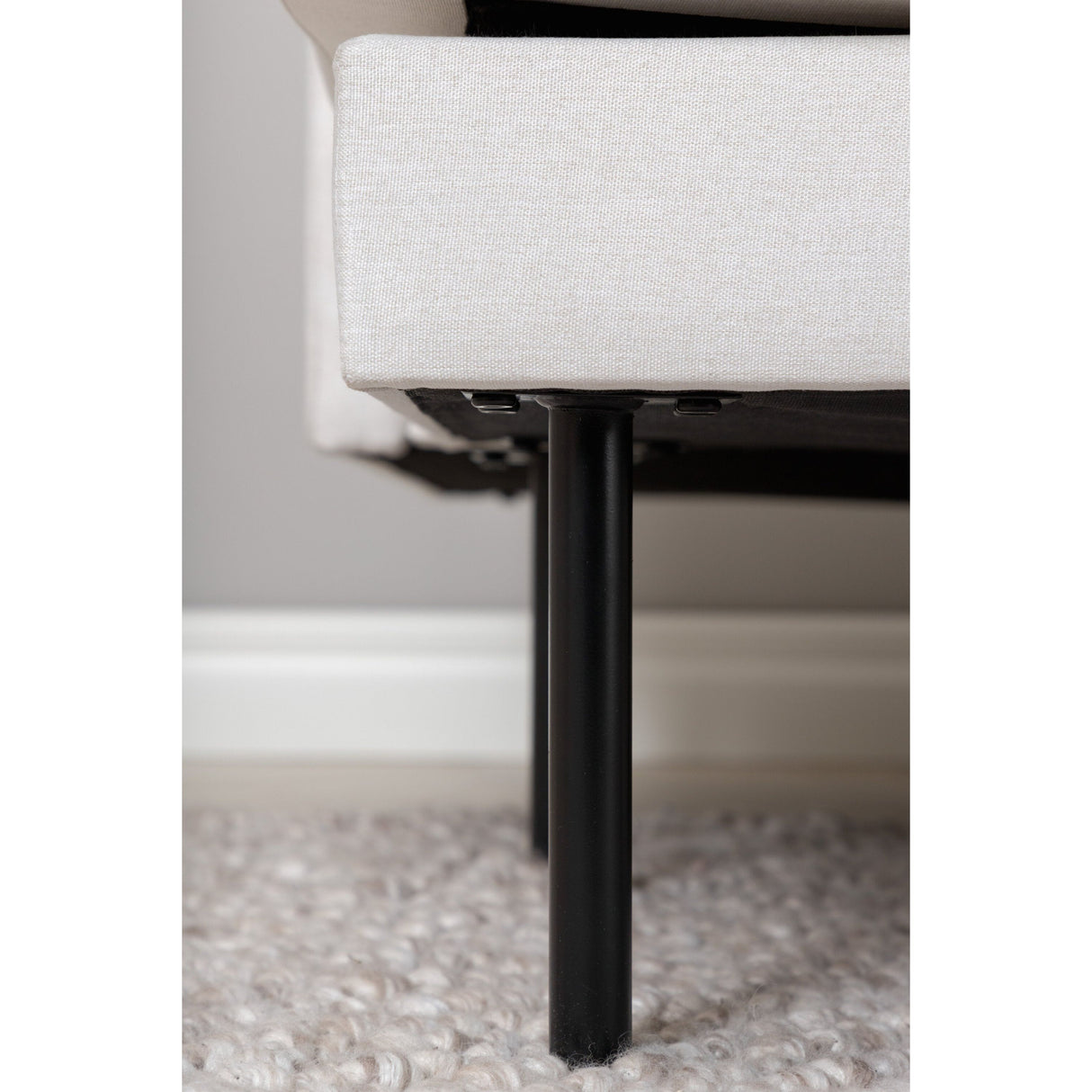 Zoom U-Sofa - Schwarz / Hellbeige Stoff - ZEN ZONE Furniture