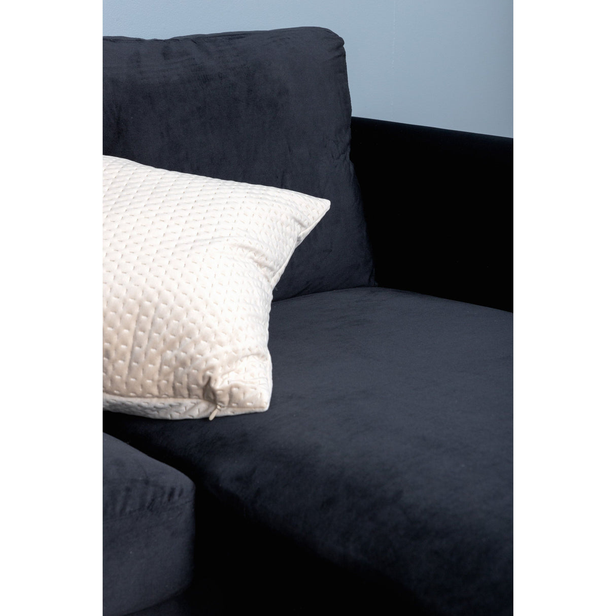 Zoom U-Sofa - Schwarz / Schwarzer Samt - ZEN ZONE Furniture