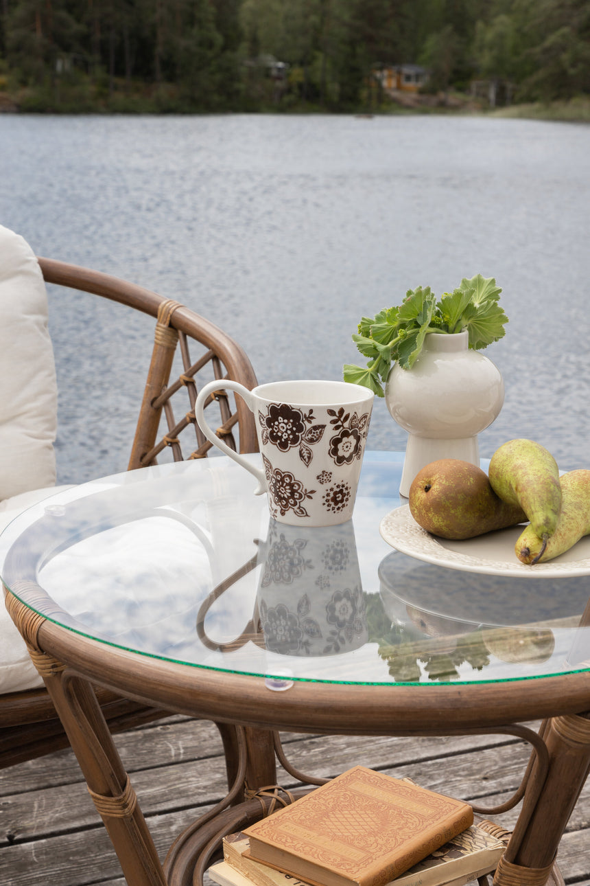 Wera Café Garnitur Rattan / Offwhite Kissen - ZEN ZONE Furniture