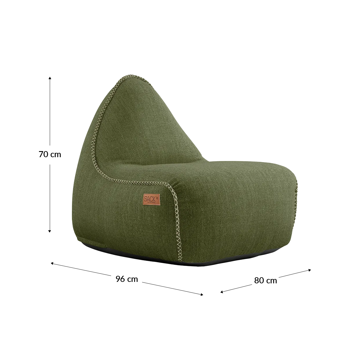 Cobana Lounge Chair Olive von SACKit – Produktbild 5