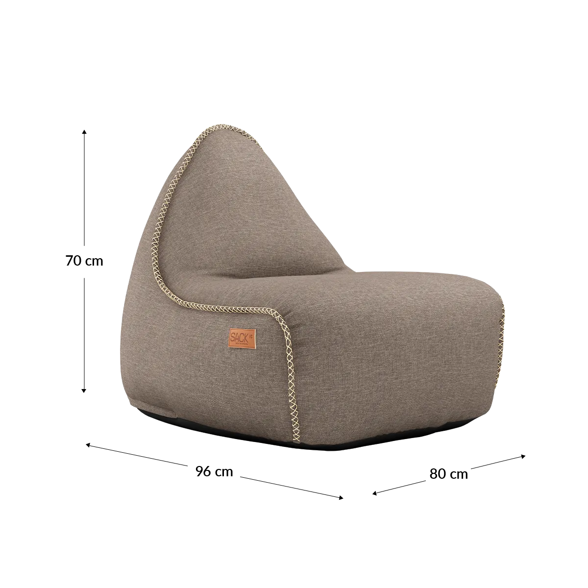 Cobana Lounge Chair Taupe von SACKit – Produktbild 6