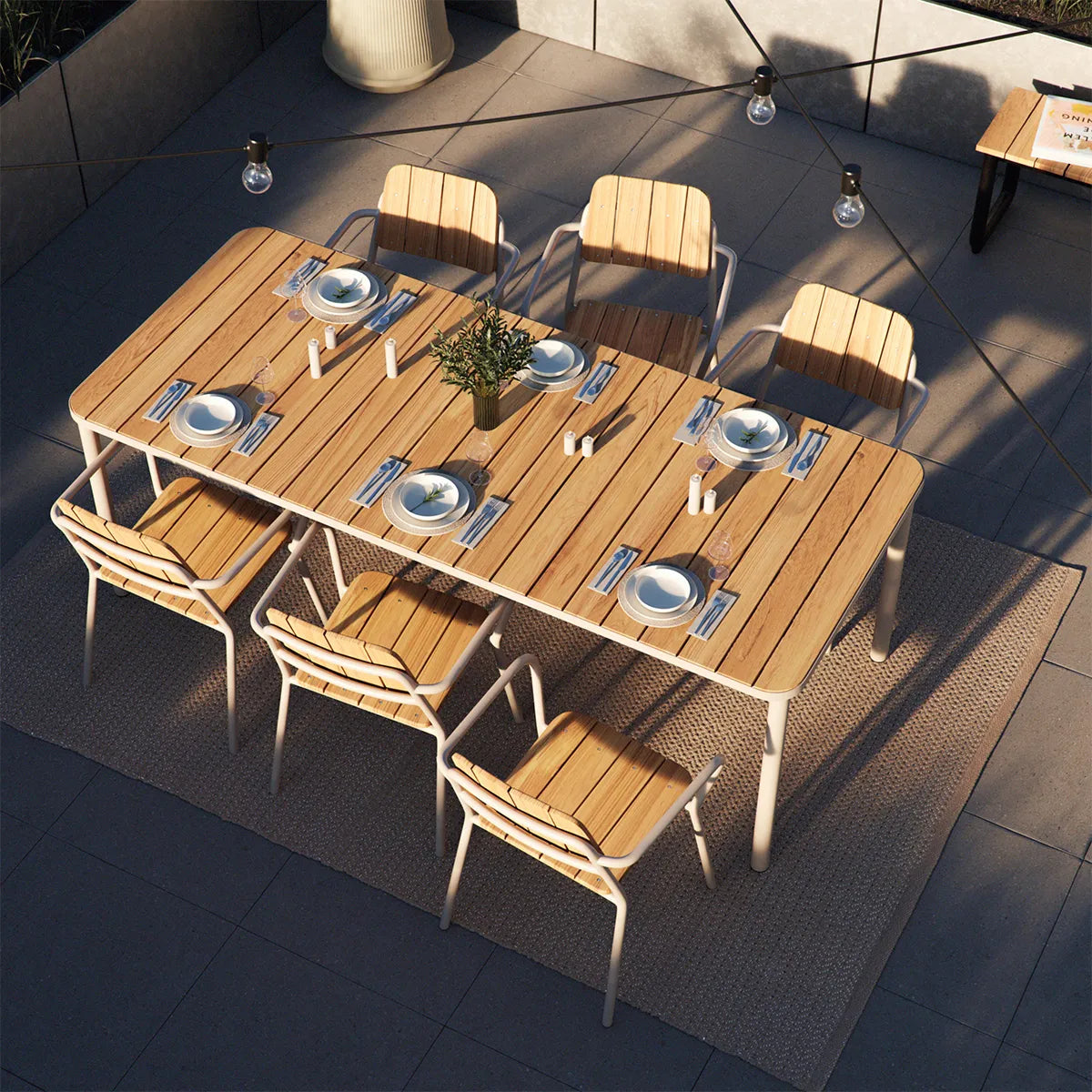 Kirra Dining Table Outdoor 90x210 cm – Bild 4