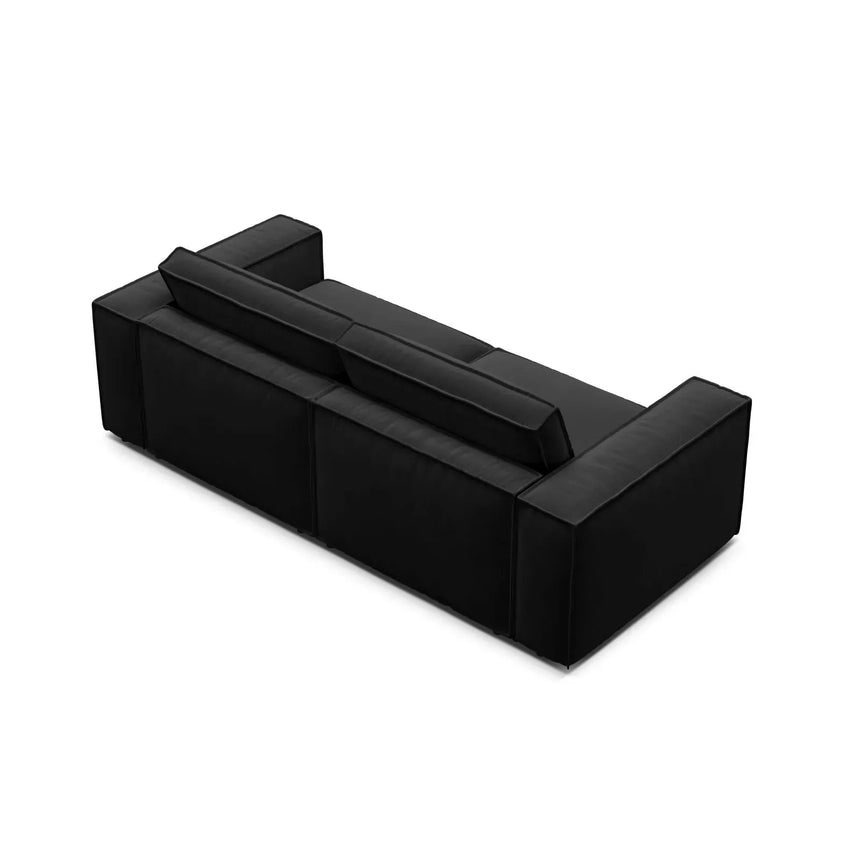 Pola 3-Sitzer Sofa aus Samt oder Strukturstoff, 236x103 cm - ZEN ZONE Furniture