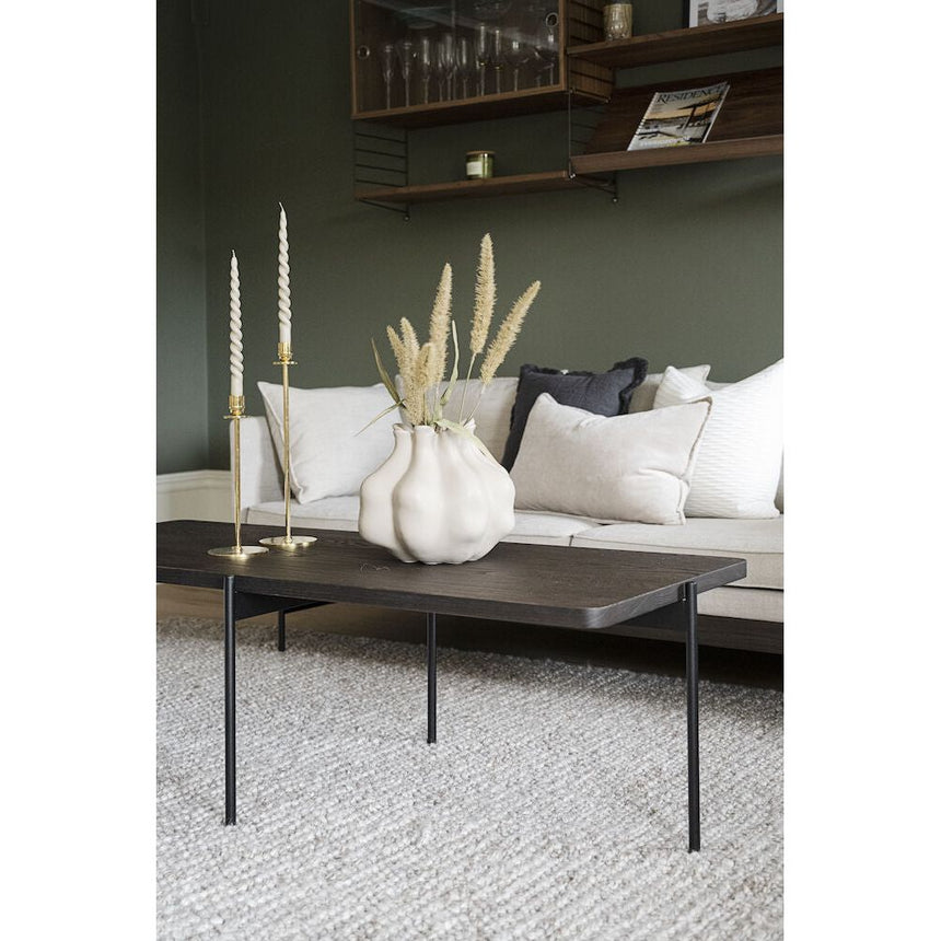 SHELTON Couchtisch Braun/Schwarz 145x60x45cm - ZEN ZONE