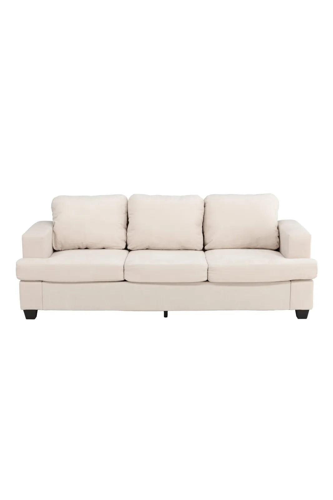 3-Sitzer Sofa Sani aus Chenille in greige, 90x214x86 cm von Venture Home – Bild 1