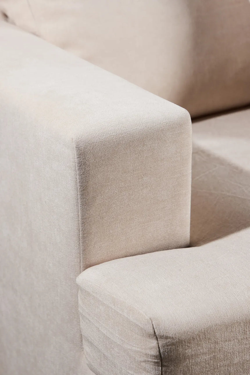 3-Sitzer Sofa Sani aus Chenille in greige, 90x214x86 cm von Venture Home – Bild 17