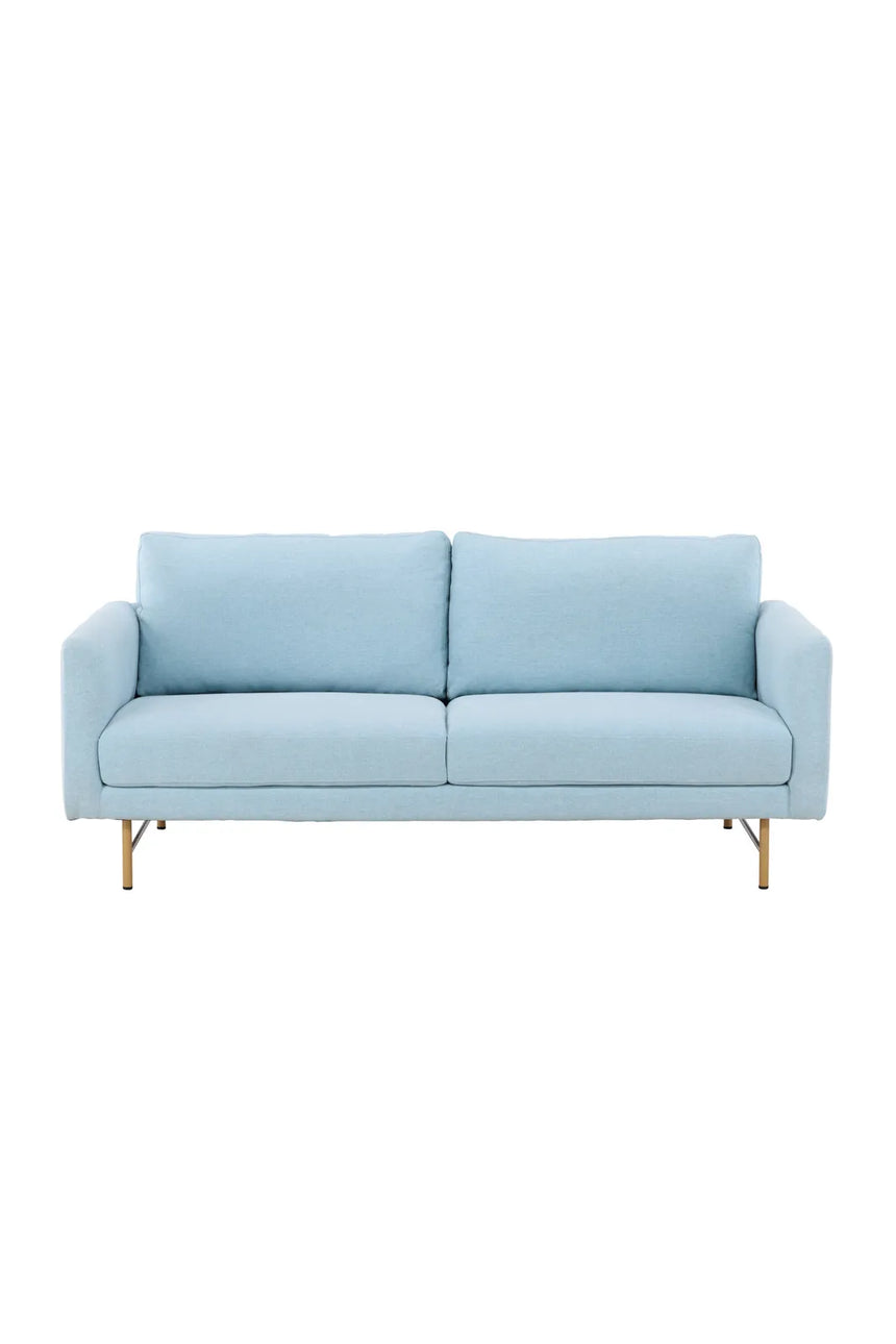 3-Sitzer Sofa in babyblau von Venture Home – Bild 1