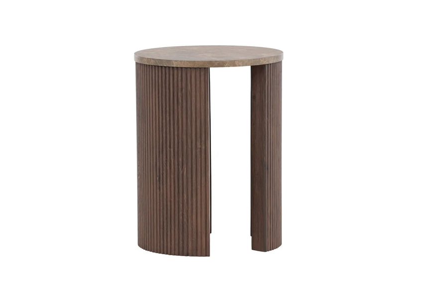 Beistelltisch Bristol mit Mocca- und Marmorlook ⌀40 von Venture Home – Bild 27