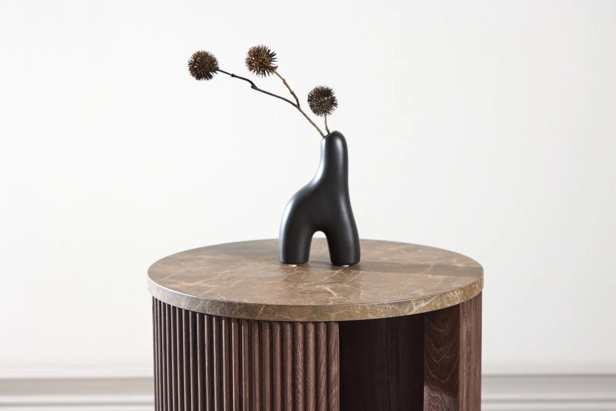 Beistelltisch Bristol mit Mocca- und Marmorlook ⌀40 von Venture Home – Bild 31