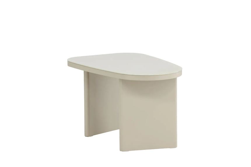 Beistelltisch Grönvik mit Glasoberfläche in beige, 45x70x41 von Venture Home – Bild 19