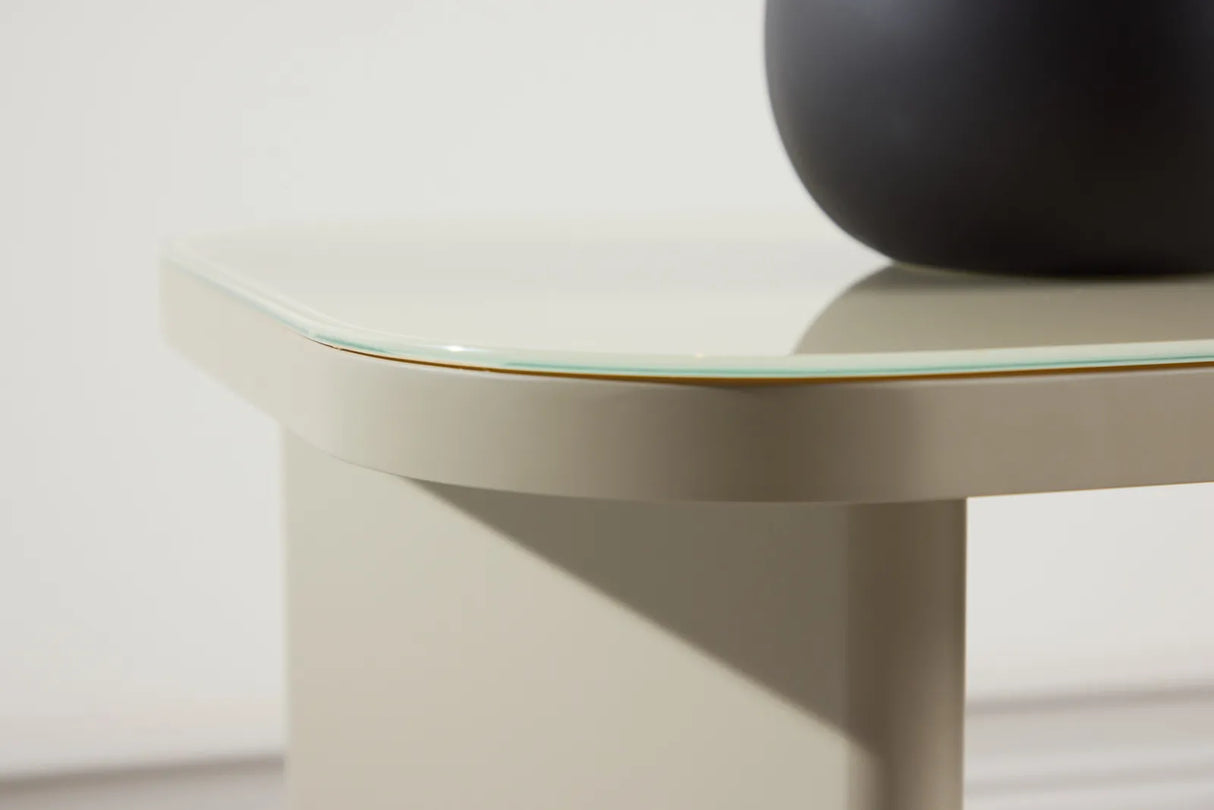 Beistelltisch Grönvik mit Glasoberfläche in beige, 45x70x41 von Venture Home – Bild 31