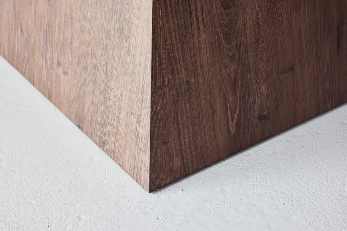 Cael Quadratischer Esstisch 120x120x75 cm - MDF 3D Papier Mocca / Steineoptik von Venture Home – Produktbild 5