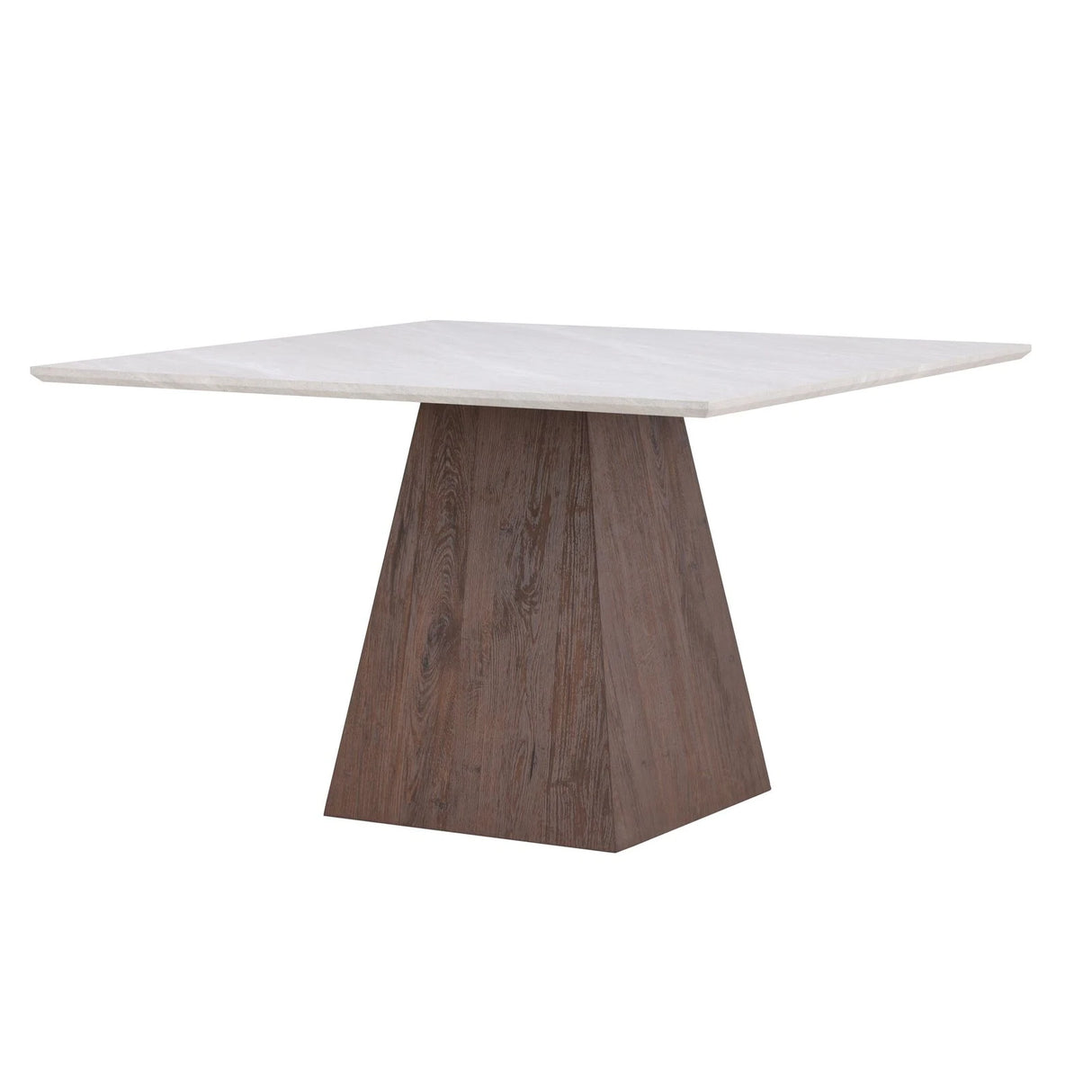 Cael Quadratischer Esstisch 120x120x75 cm - MDF 3D Papier Mocca / Steineoptik von Venture Home – Produktbild 7