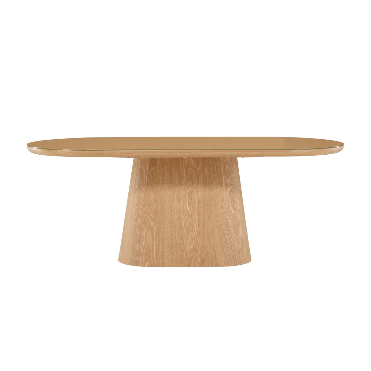 Castor Esstisch Natur mit Glasplatte 90x200 cm von Venture Home – Produktbild 1