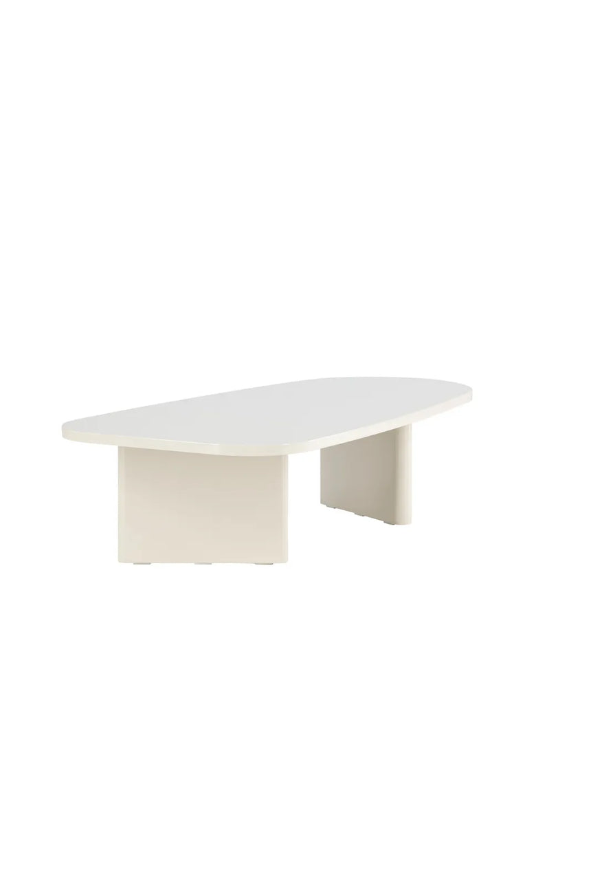 Couchtisch Grönvik in glänzendem beige, 65x130x33 cm von Venture Home – Bild 5