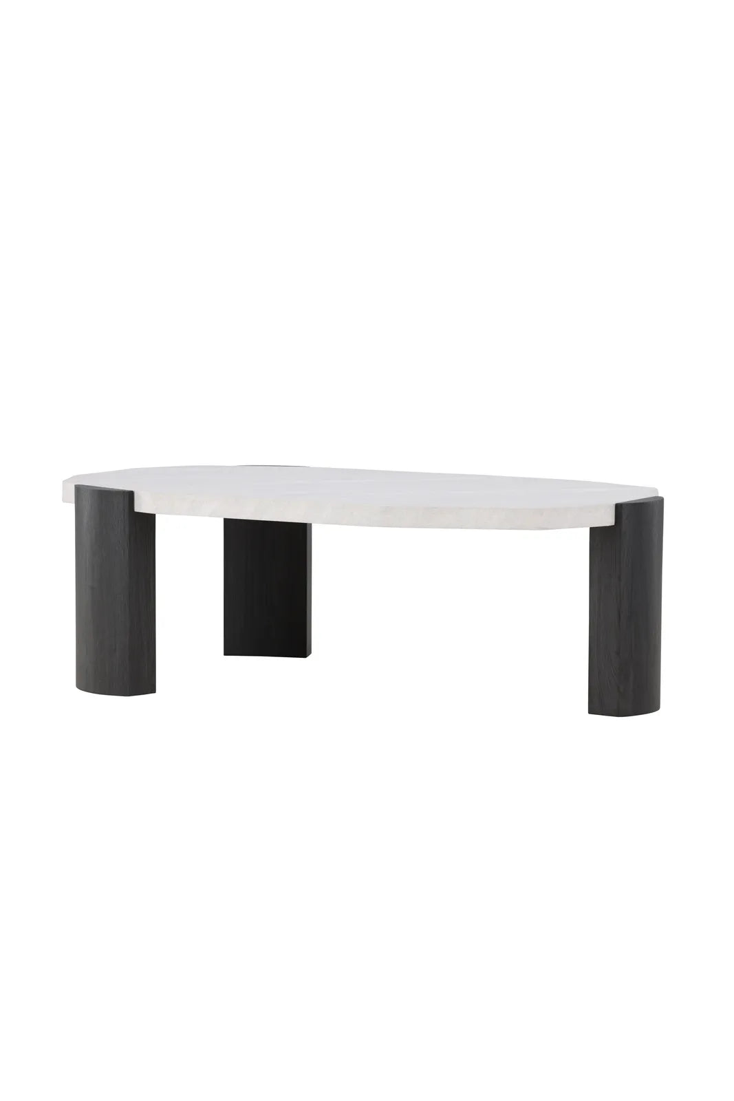 Couchtisch Kres mit beigem Steinlook, 71x125x40 cm von Venture Home – Bild 2