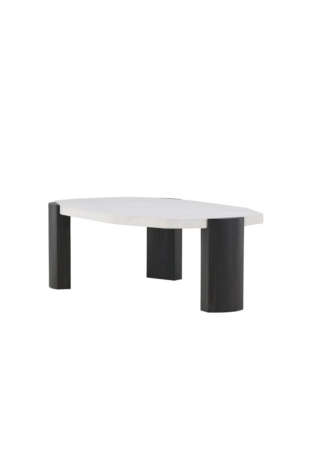 Couchtisch Kres mit beigem Steinlook, 71x125x40 cm von Venture Home – Bild 3