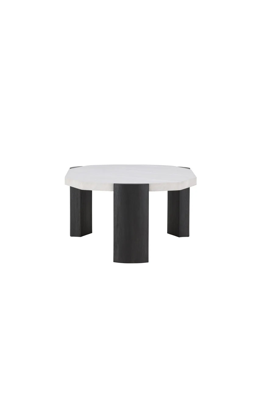 Couchtisch Kres mit beigem Steinlook, 71x125x40 cm von Venture Home – Bild 4