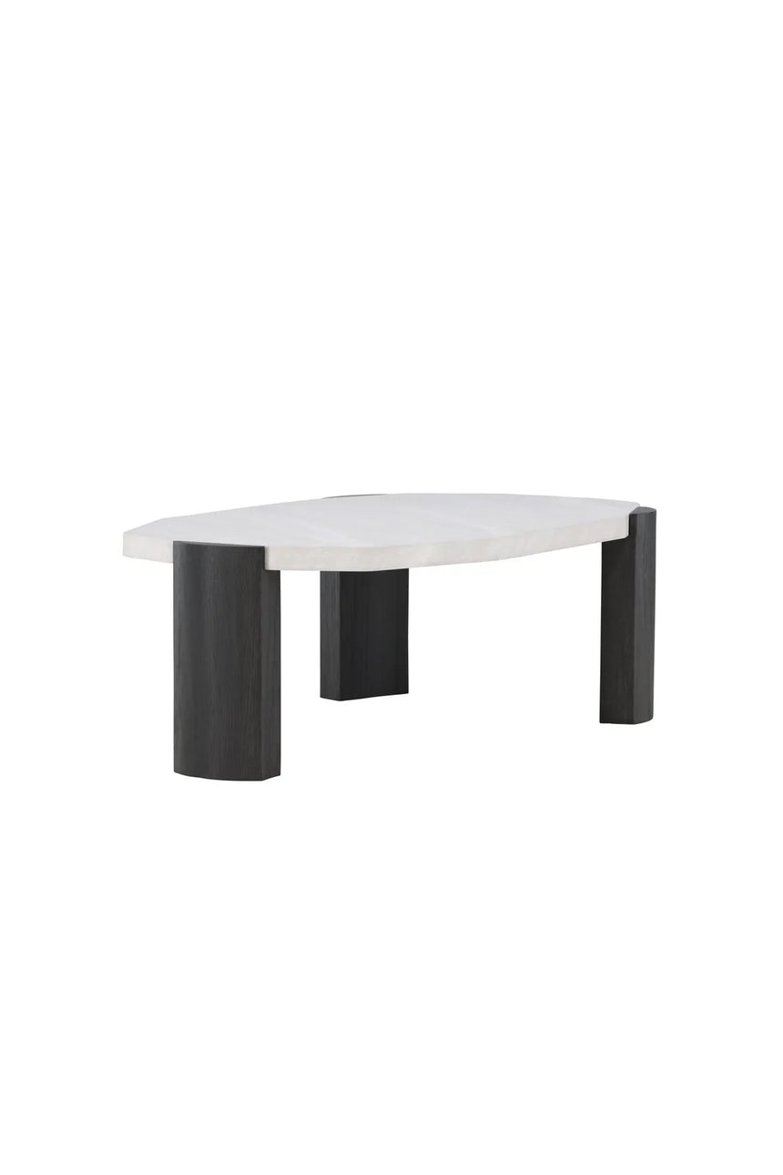 Couchtisch Kres mit beigem Steinlook, 71x125x40 cm von Venture Home – Bild 5