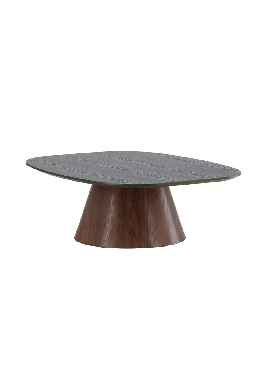 Couchtisch Lanzo mit Mokkalook und grüner Tischplatte, 92,5x120x39 cm von Venture Home – Bild 3